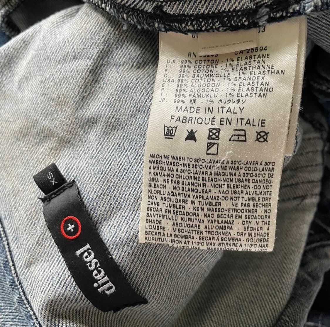 빈티지 디젤 워싱 데님 자켓  상품이미지4