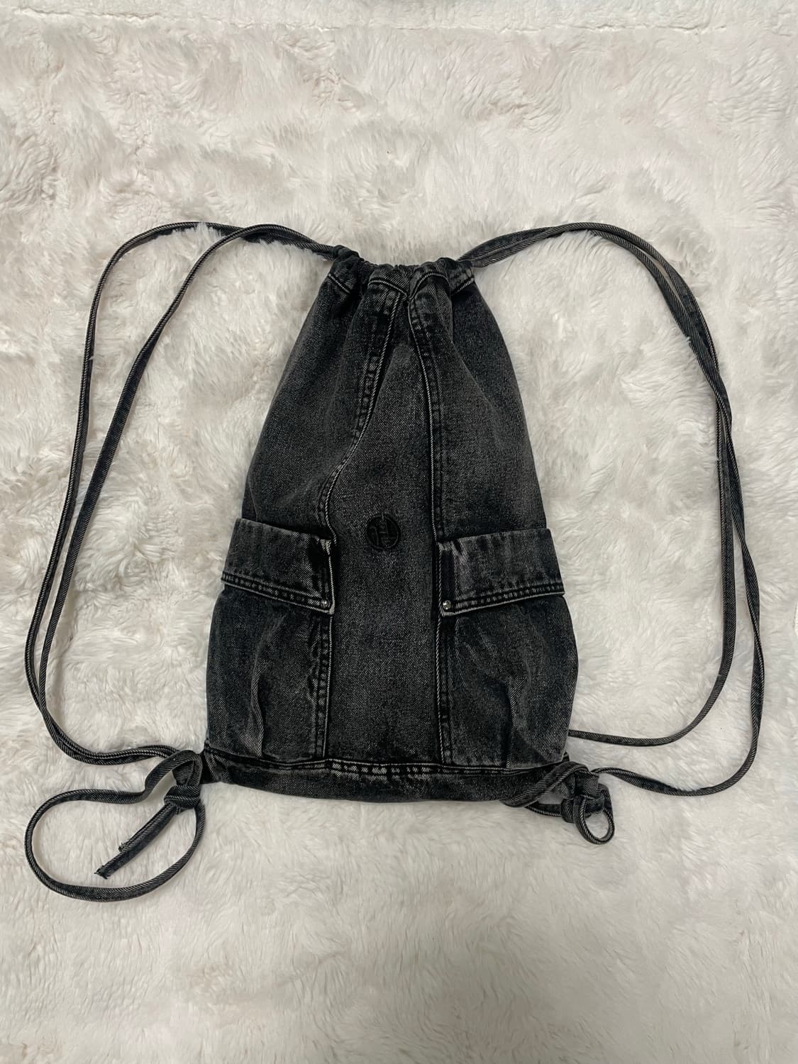 빈티지 데님 스트링백 (양면) 상품이미지1