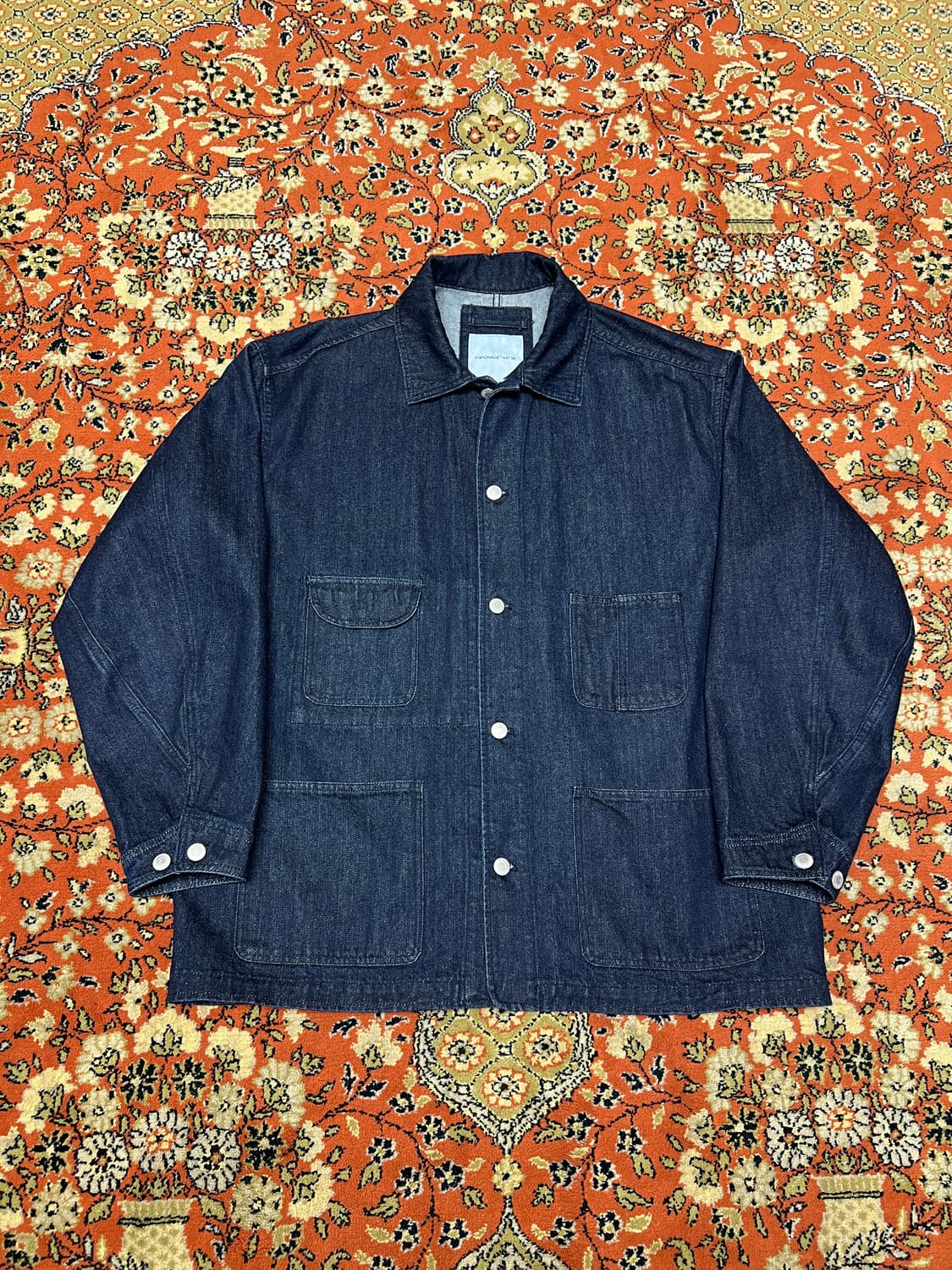 [XL] 에스피오나지 프렌치 워크 자켓 인디고 상품이미지1