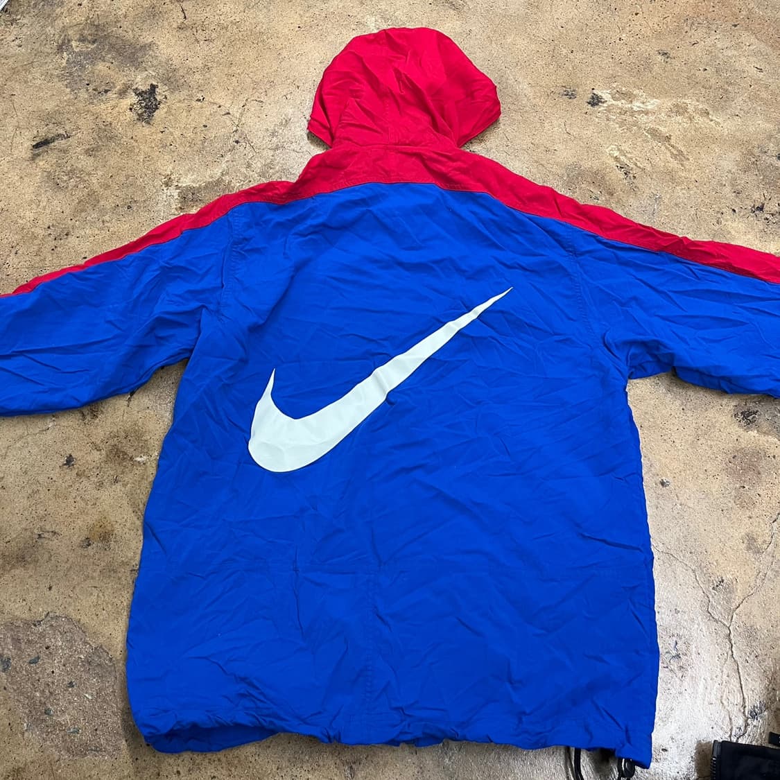 [정품/95] 나이키 바람막이 자켓 블루 레드 후드 b14 상품이미지4