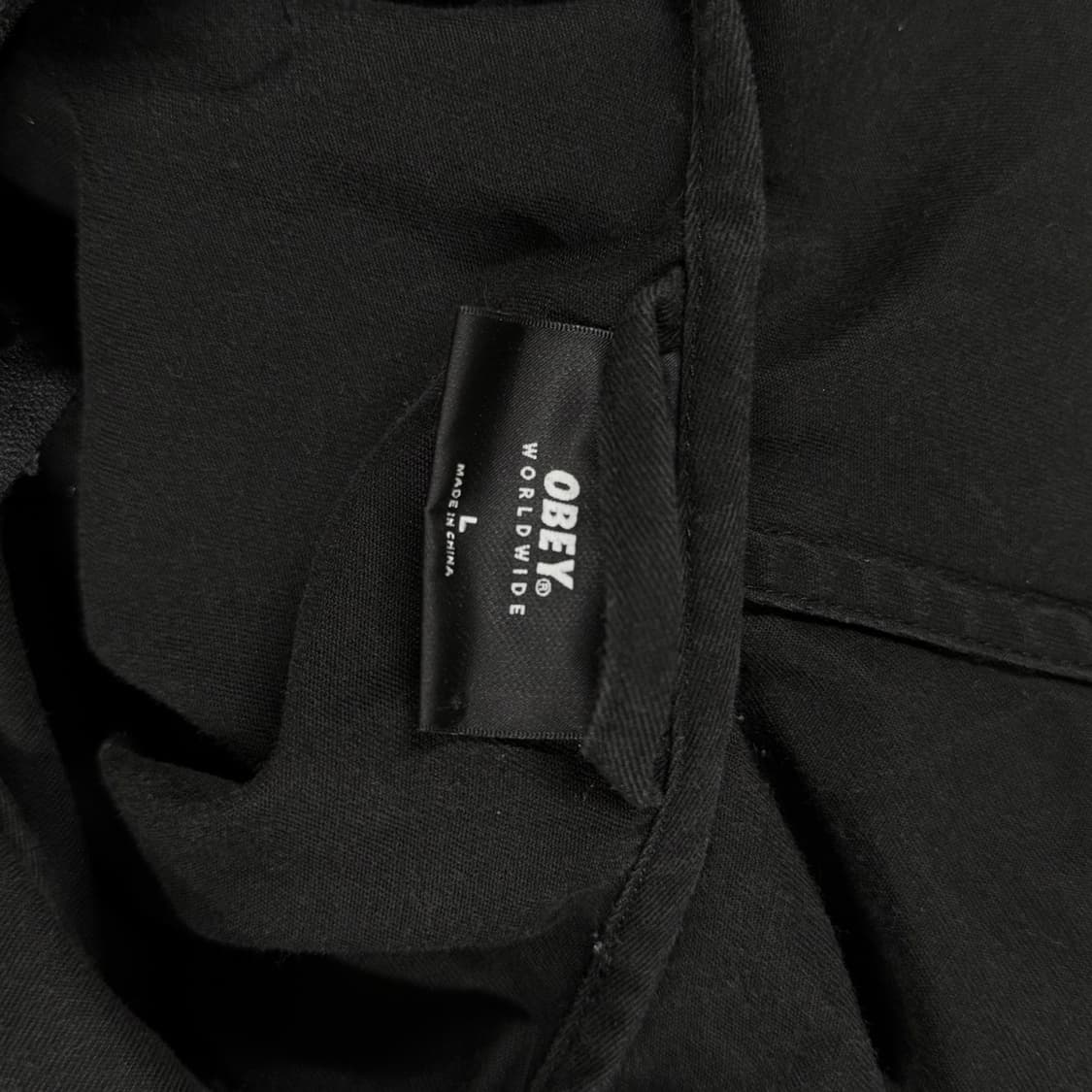 [F] 오베이 블랙 코튼 후드 아노락 반집업 긴팔티 상품이미지6