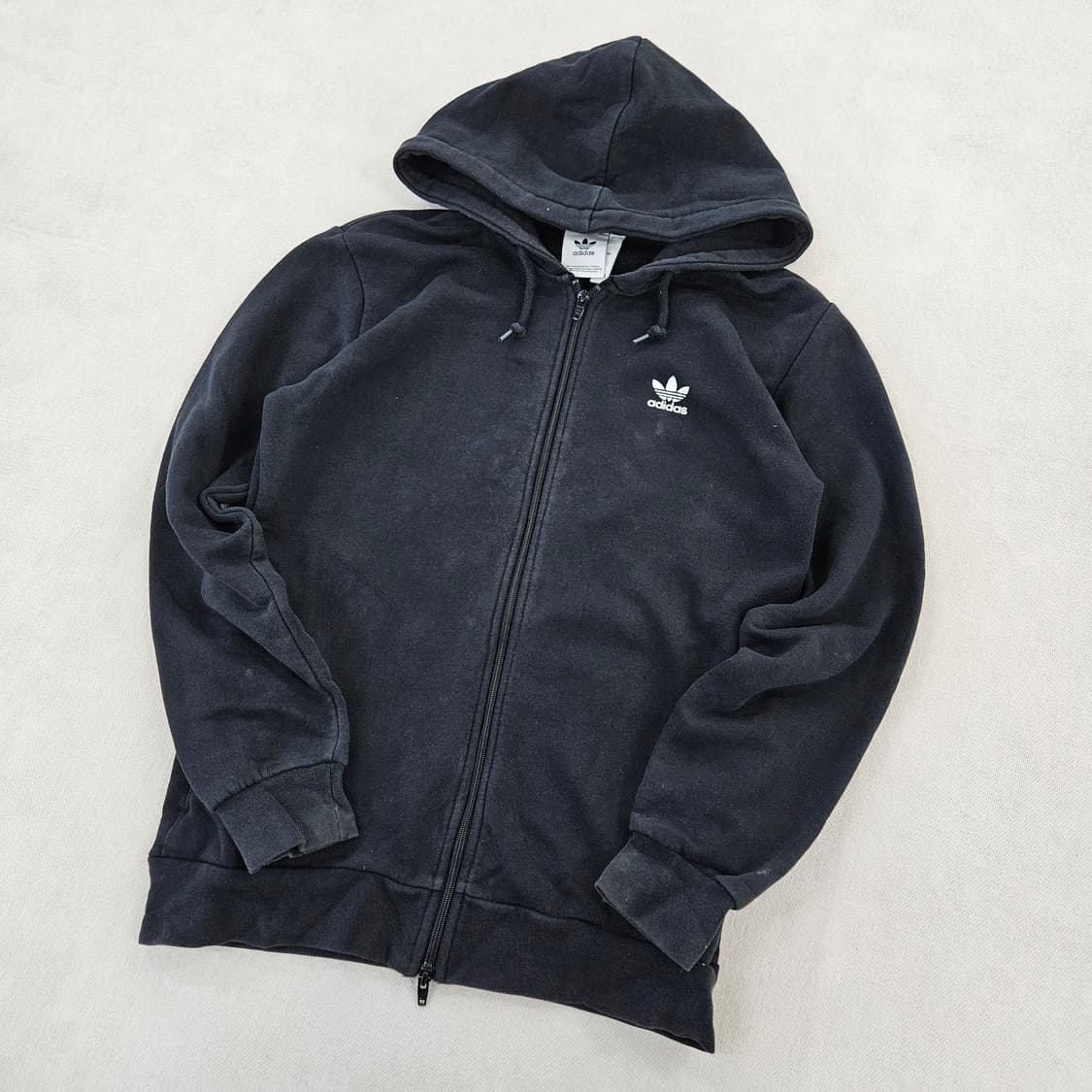 [M] 아디다스 트레포일 에센셜 블랙 후드 집업 자켓 0115YH2 상품이미지1