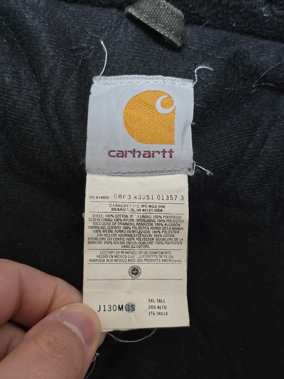 칼하트 J130 모스그린 2XL 상품이미지7