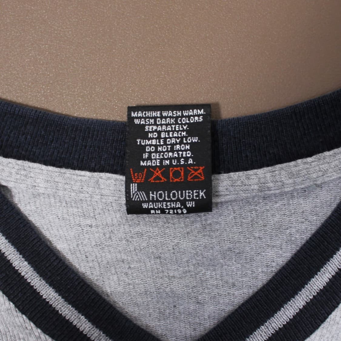 Harley-Davidson V넥 배색 반팔 티셔츠 상품이미지6