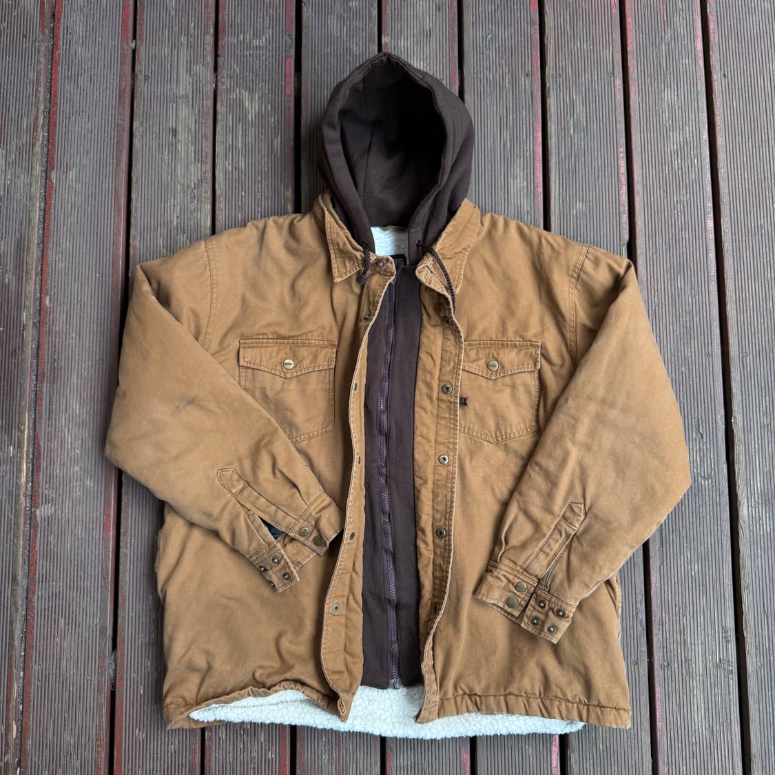 빈티지 후드 워크자켓 상품이미지1