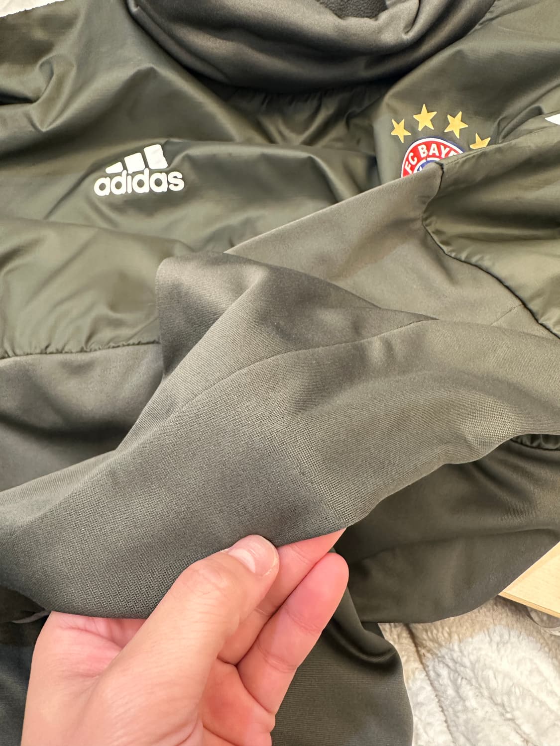 105) 아디다스 독일 뮌헨 바이에른 기모 트랙탑 차콜 그레이 상품이미지8