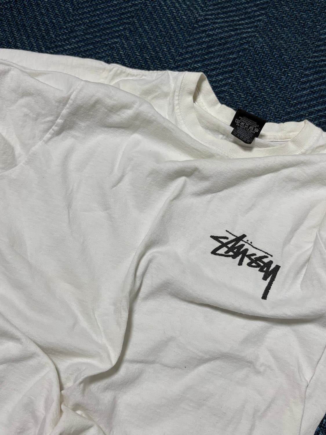 stussy 스투시 체리 반팔티 s 상품이미지4