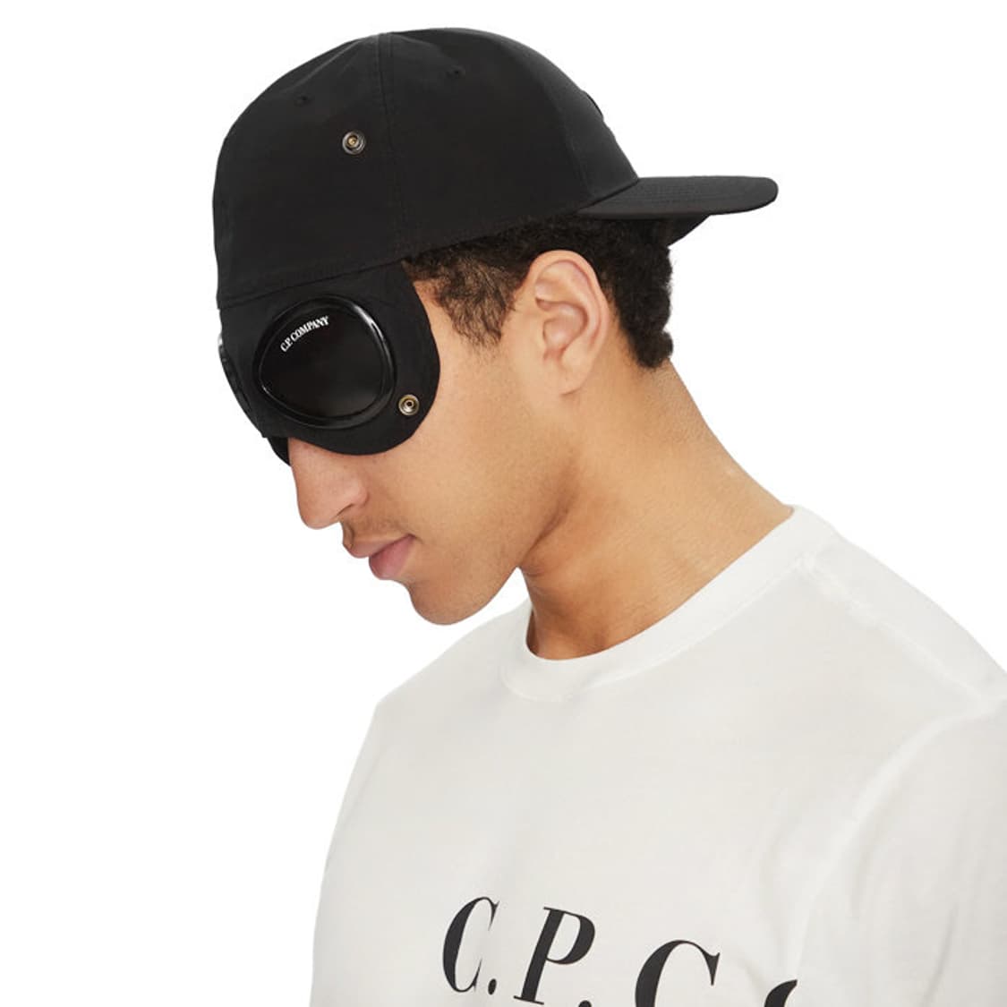 18ss 올드 CP 컴퍼니 고글캡 패치 블랙 볼캡 L (58) 상품이미지7
