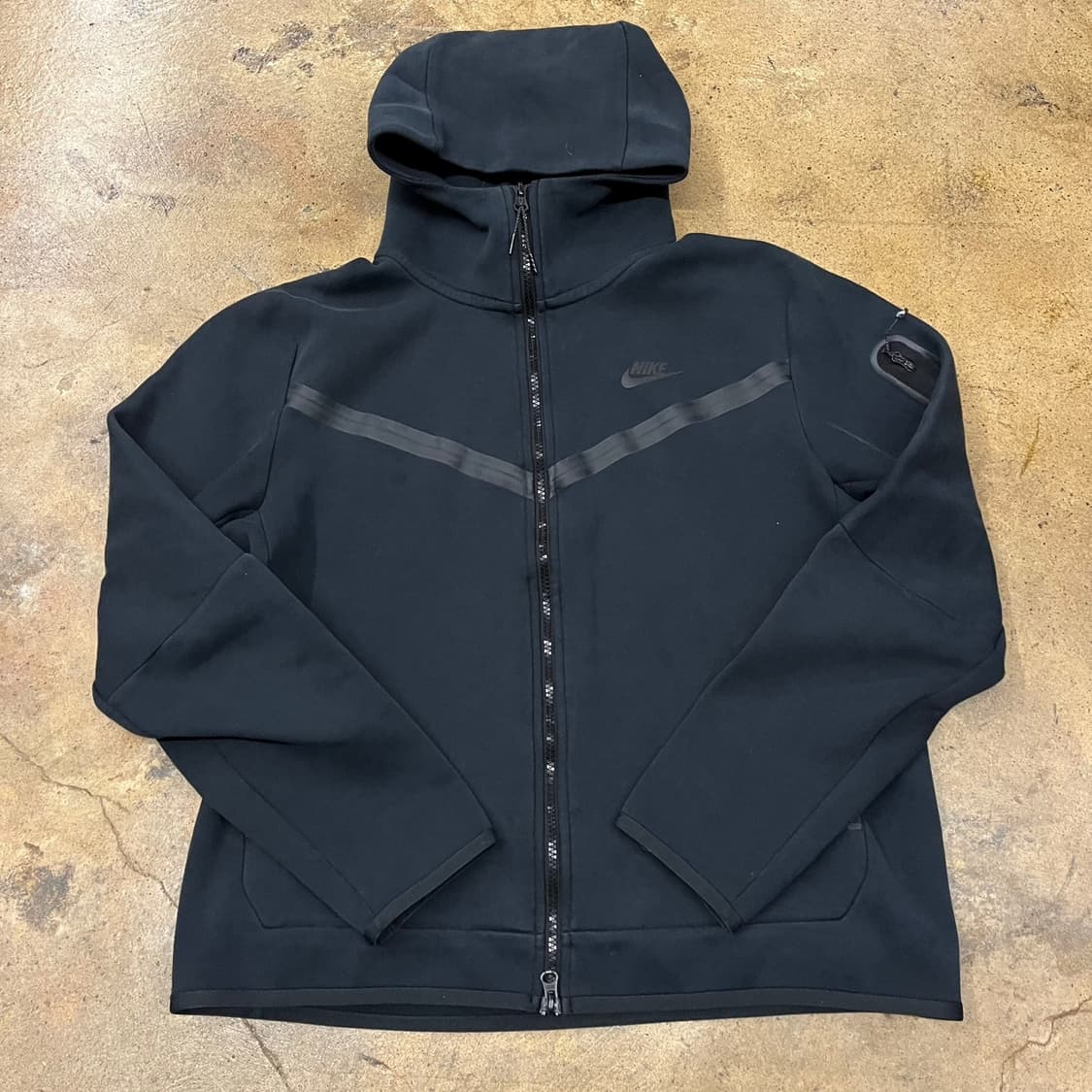 [정품/XL] 나이키 테크 플리스 후드집업 블랙 b18 상품이미지2