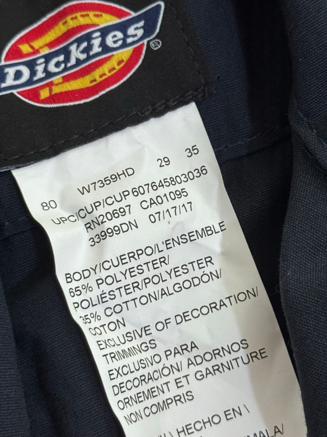 디키즈 점프수트  상품이미지2