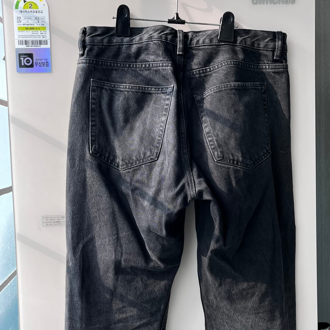 아르켓 OCEAN 루즈 스트레이트 진 블랙 33/32 상품이미지5
