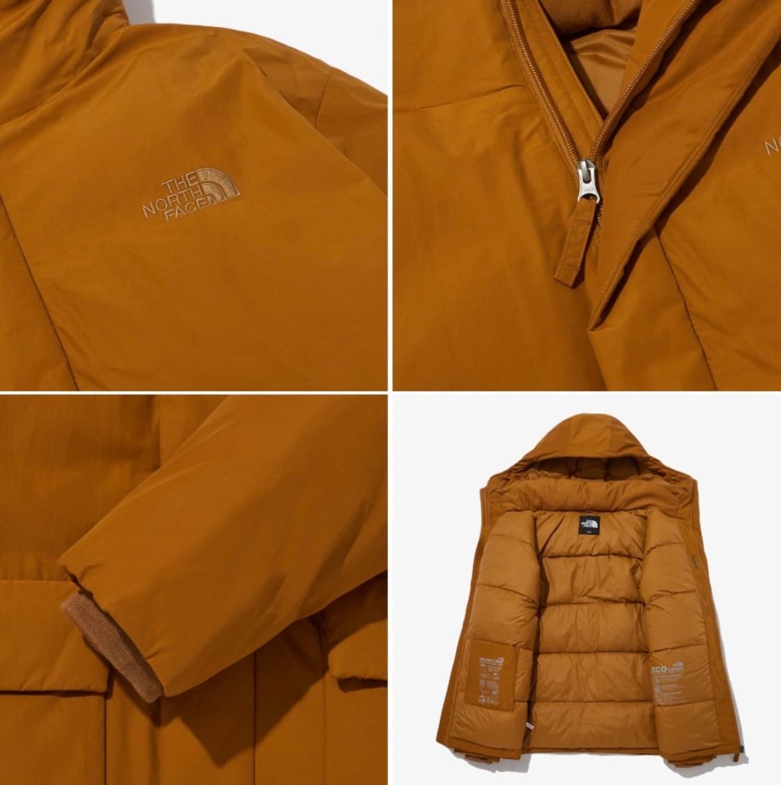 노스페이스 프레이즈 구스 다운 패딩 자켓 카멜 상품이미지3
