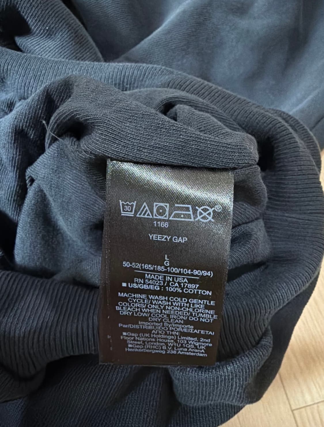 이지 갭 도브 후드  워시드블랙 상품이미지3