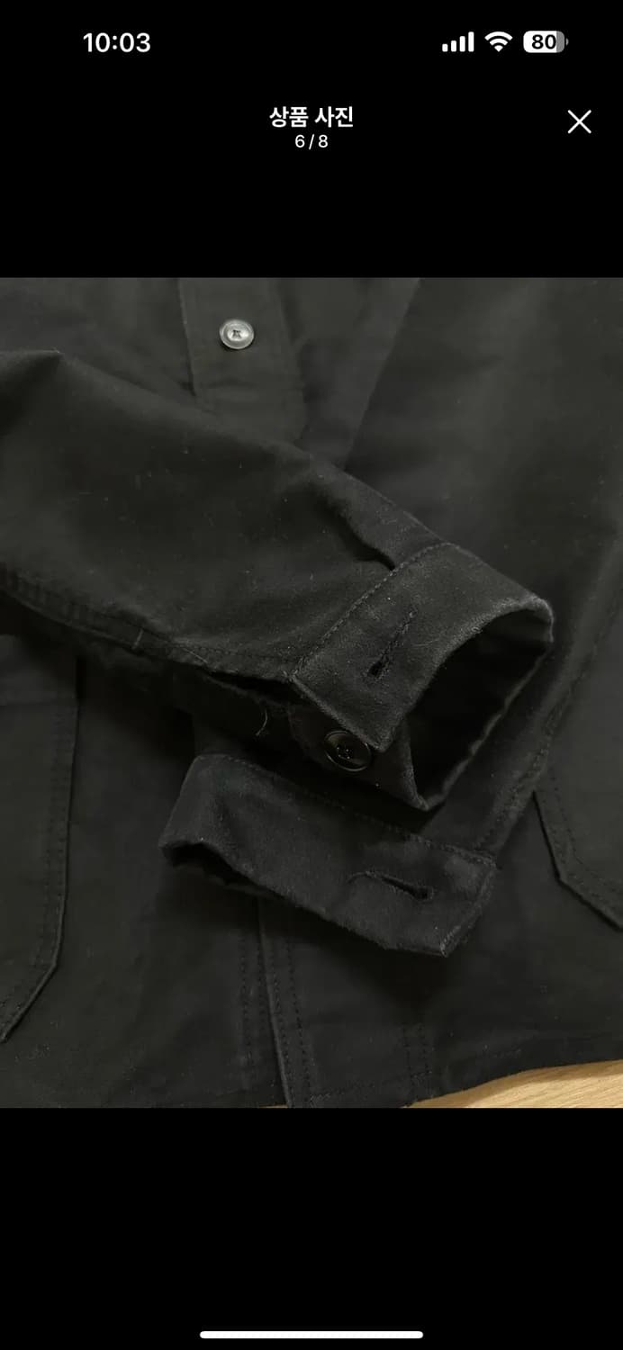 오리지날 40 블랙몰스킨 프랜치 워크자켓 상품이미지6