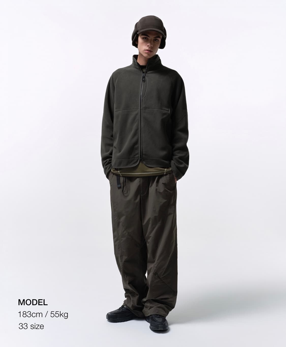 [29] 무신사스탠다드 시티 레저 NP 스트럭처드 벨티드 팬츠 머드 상품이미지1