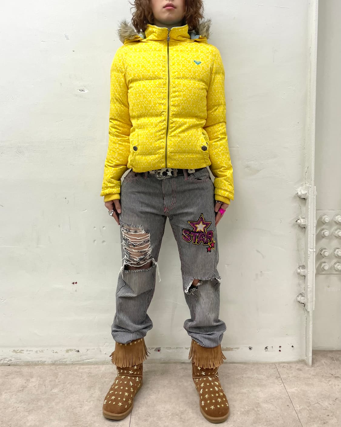 Roxy yellow padded jacket 상품이미지5