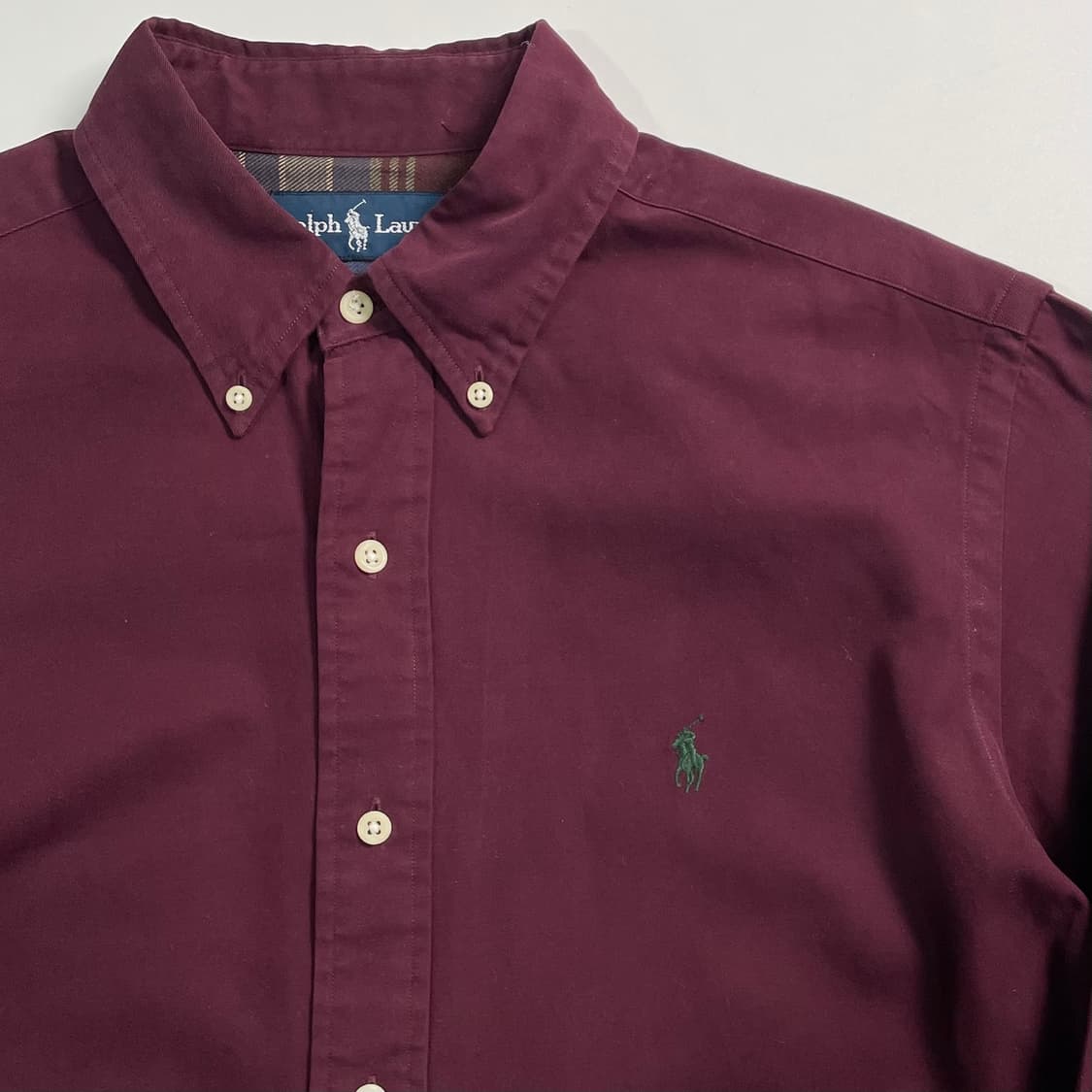 폴로 랄프로렌 버건디 셔츠 상품이미지3
