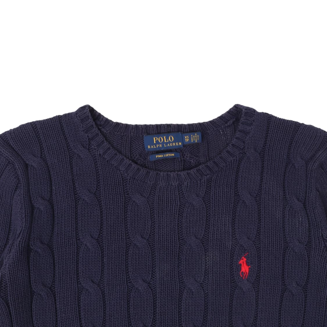 폴로 랄프로렌 우먼스 네이비 케이블 니트 상품이미지2