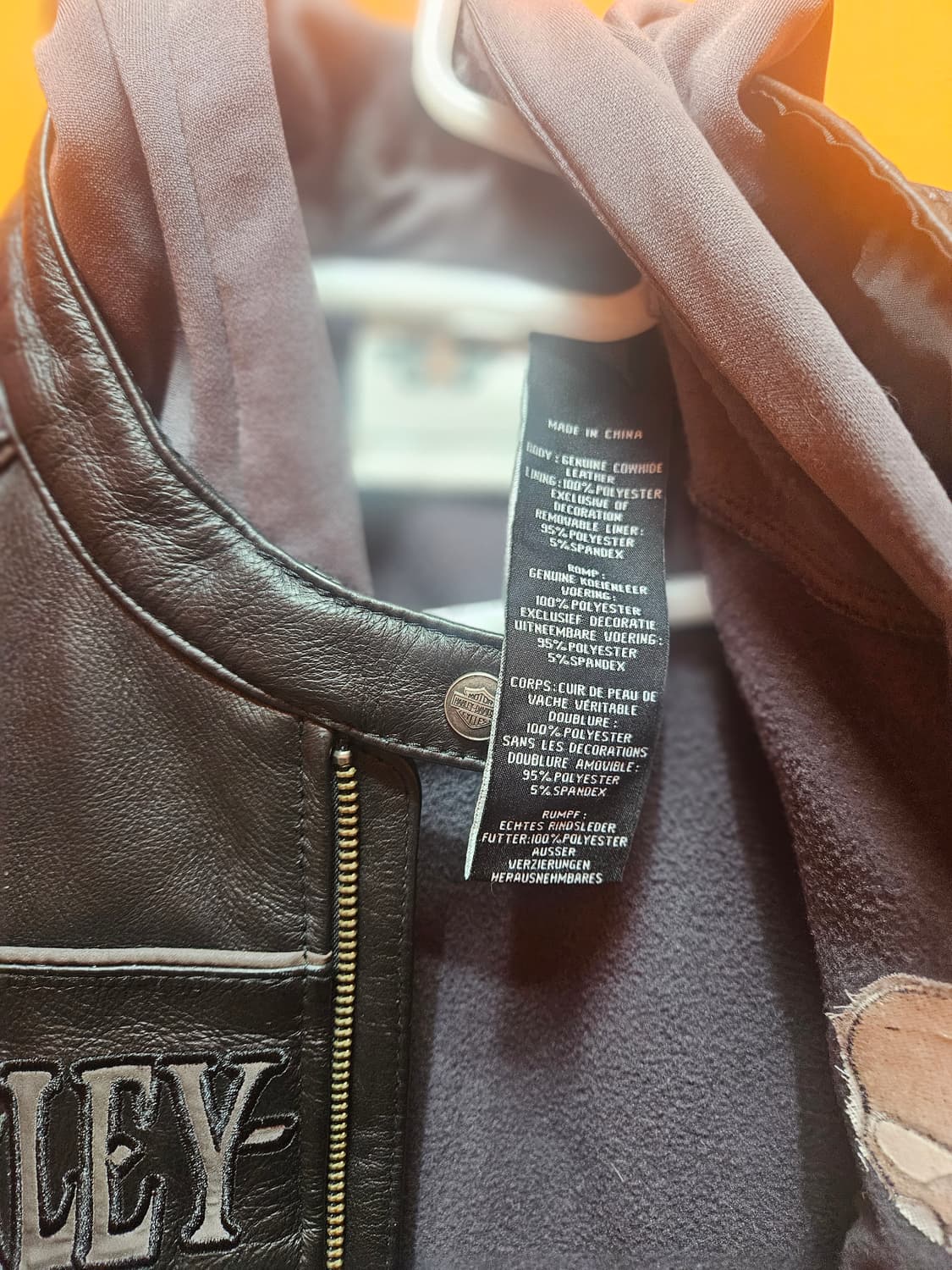 Harley-Davidson 여성용 레더 자켓 (정품) / S 상품이미지7