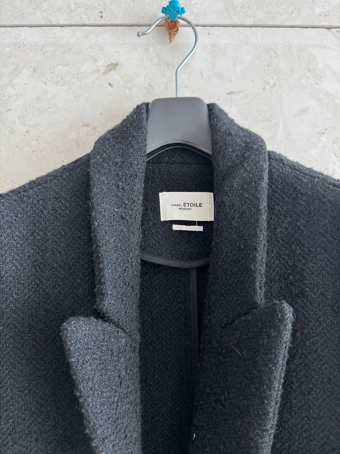 이자벨마랑 Ojima 코트 블랙 (부클 원단) 오버핏 XS 상품이미지3