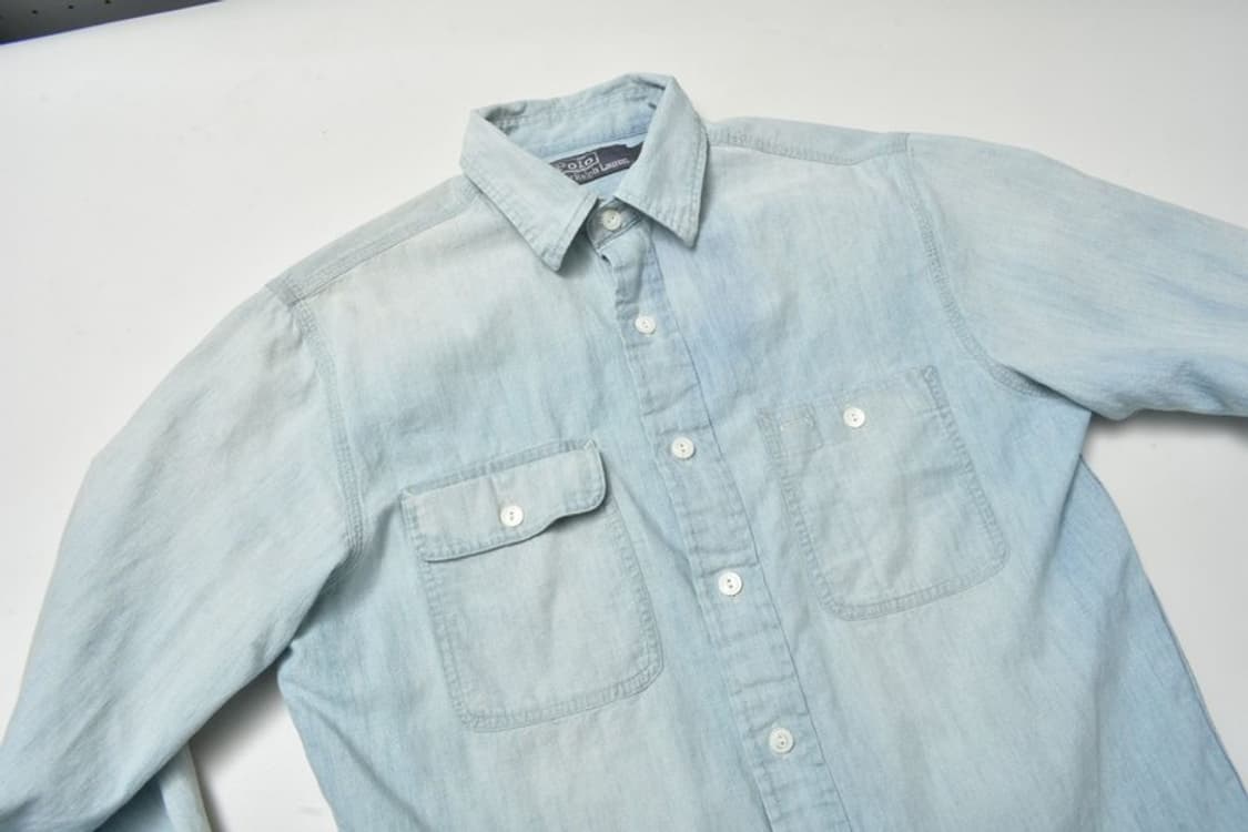 폴로 랄프로렌 포켓 데님셔츠 청남방 S N1187 상품이미지6