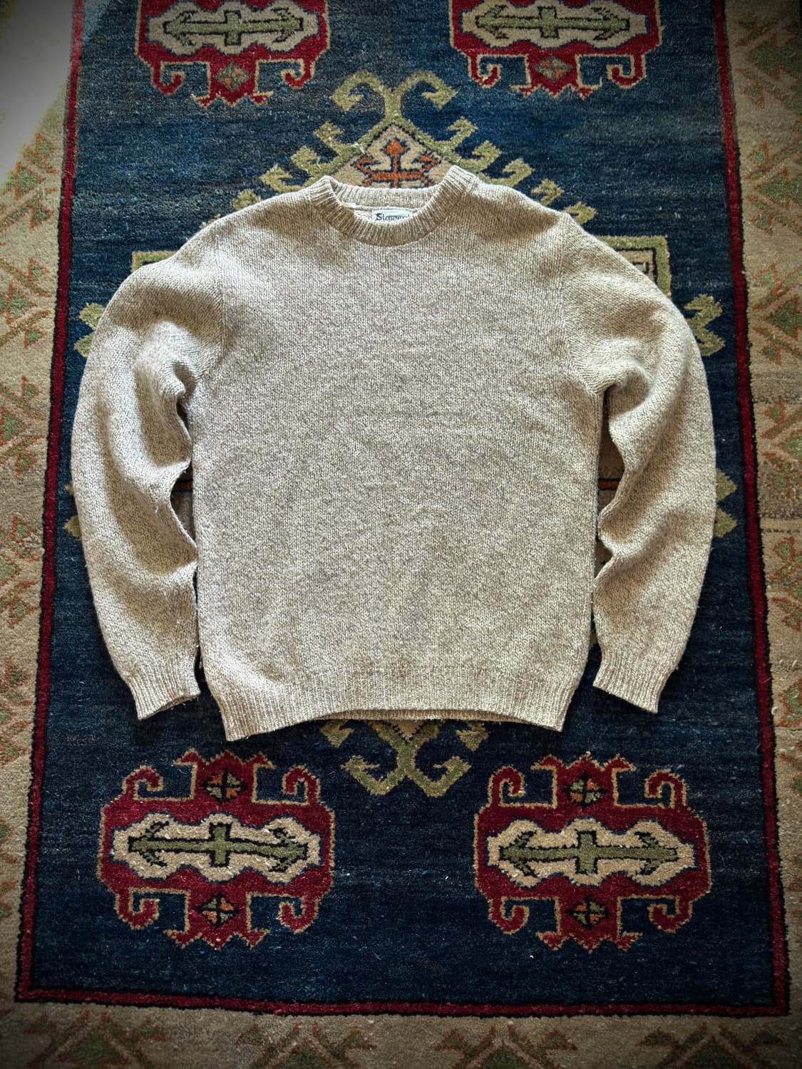 80s USA Stonewood wool nylon Knit 상품이미지1