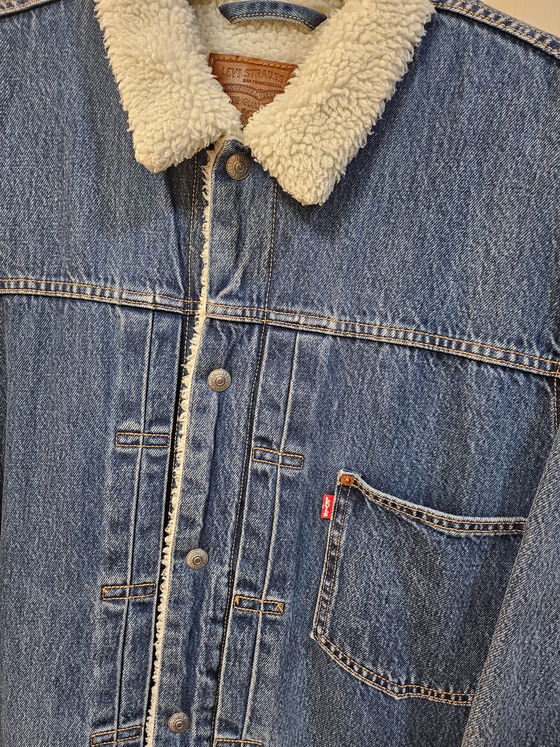 리바이스 타입 1 쉐르파 데님 자켓 XL 상품이미지3