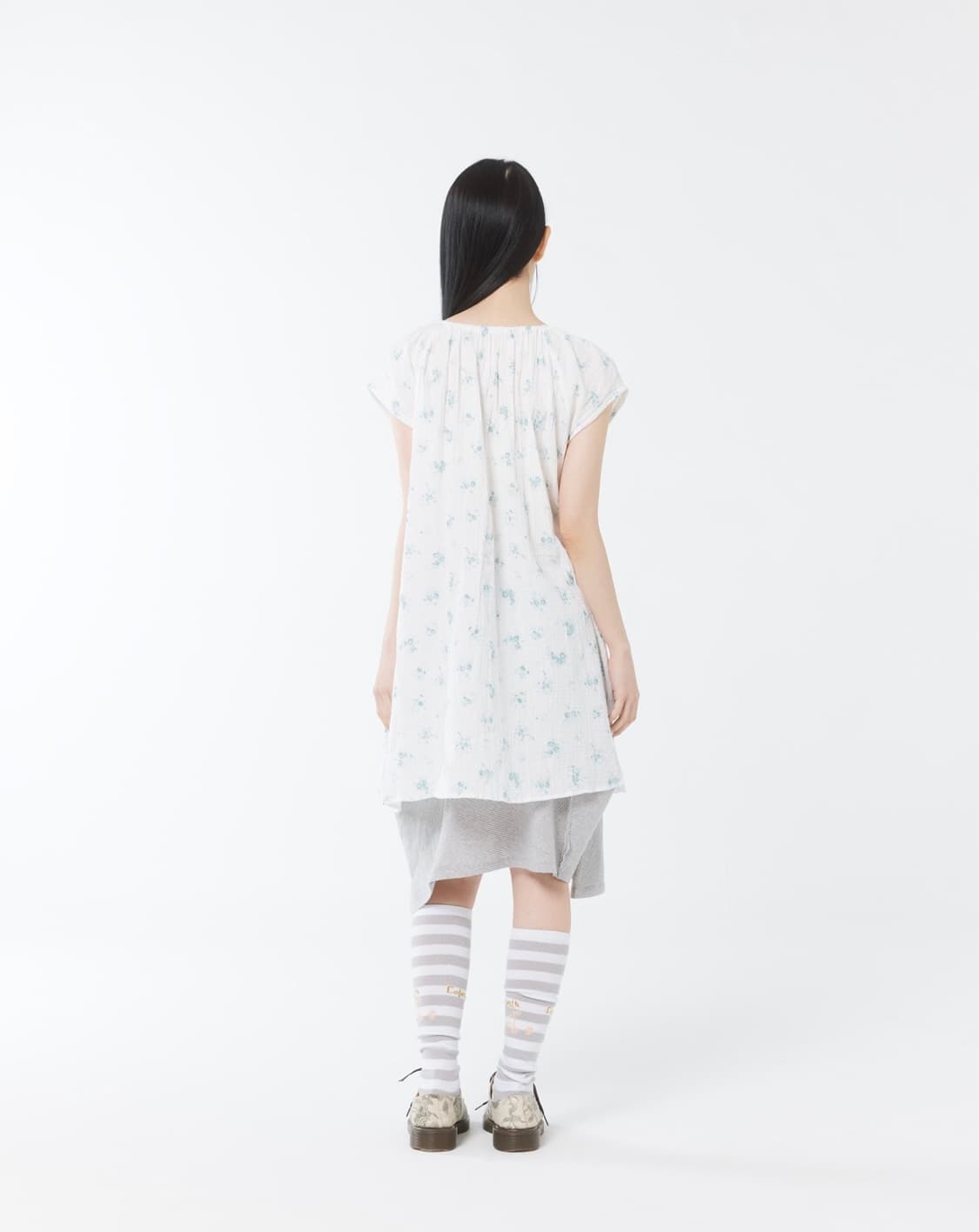 MONESI TOP DRESS MINT FLOWER 상품이미지4