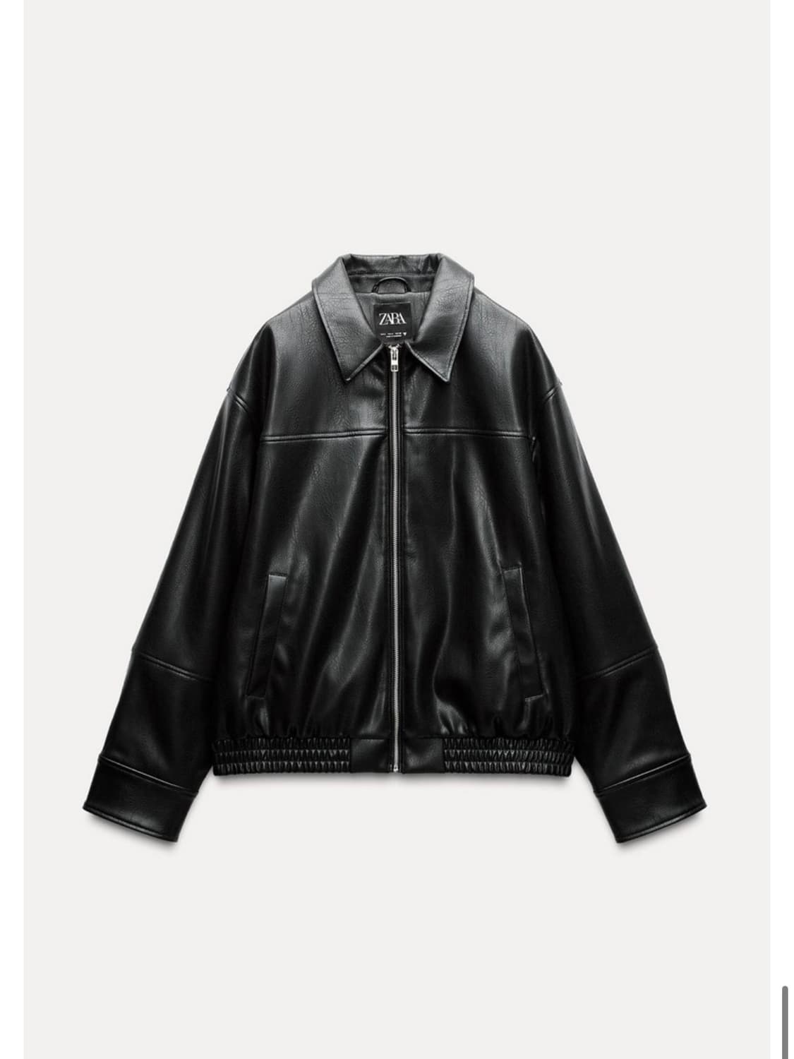 Zara 레더 봄버 자켓 xs 상품이미지1