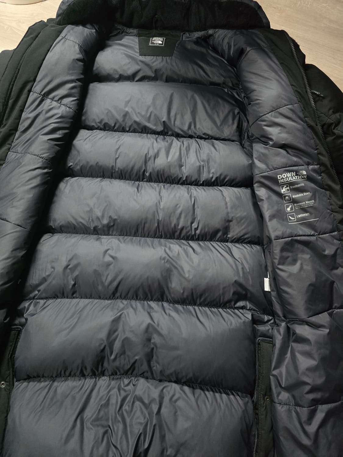 노스페이스 여성 익스플로링 구스다운 롱패딩.  싸이즈 90 상품이미지6