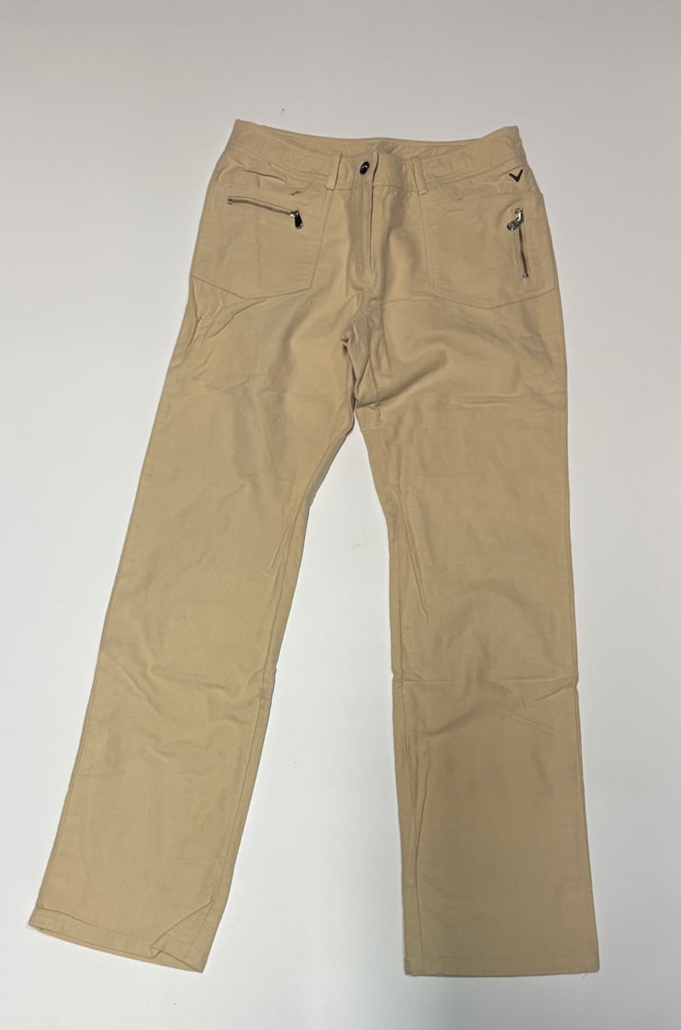 여성 캘러웨이 기능성 베이지 골프 바지 M 상품이미지1