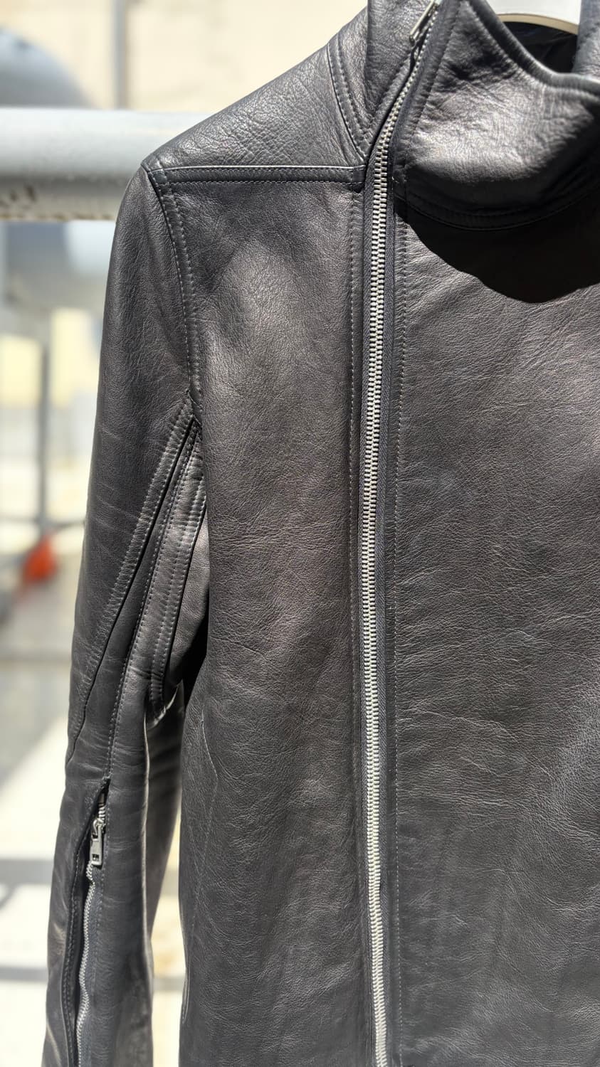 14FW 릭오웬스 몰리노 레더 자켓 (카우하이드) 46 사이즈 상품이미지2