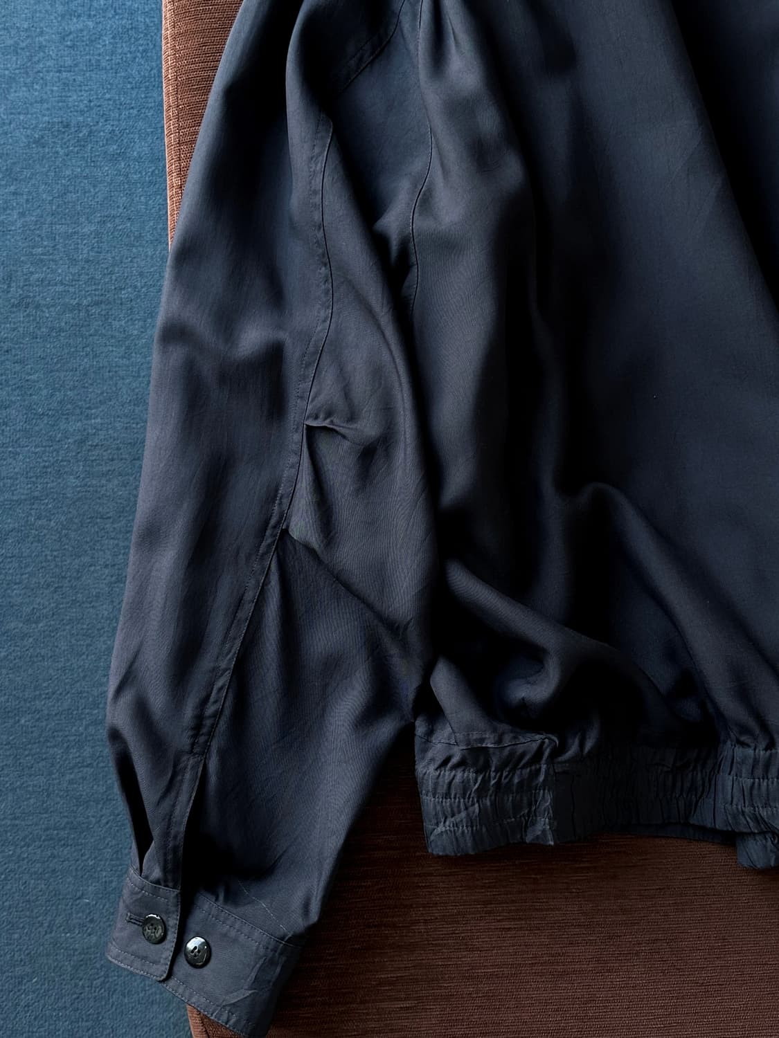  'Silk 100%' loose design wide blouson 상품이미지5