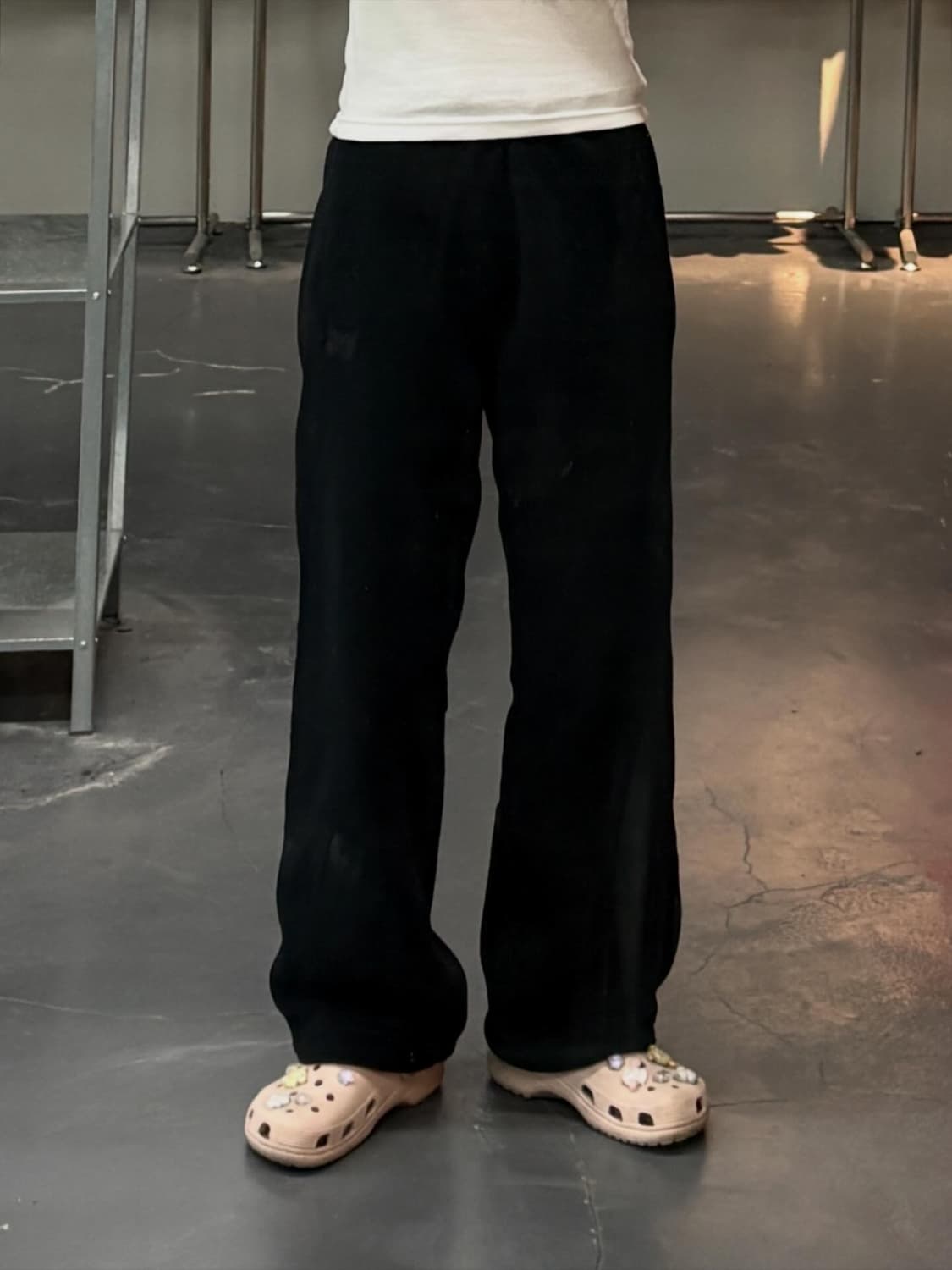 유니클로 X 니들스 플리스 블랙 팬츠 A3575 상품이미지1