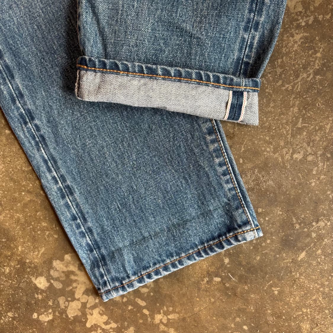 일본 오디너리핏츠 5포켓 앵클 데님 팬츠 셀비지 상품이미지8