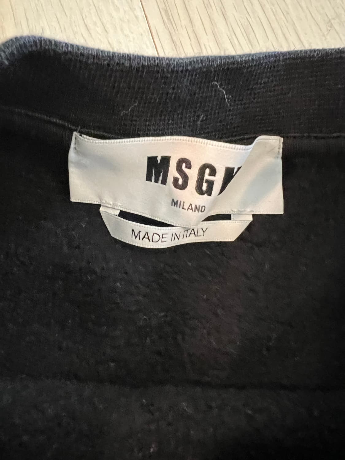 MSGM 블랙 맨투맨 L 상품이미지2