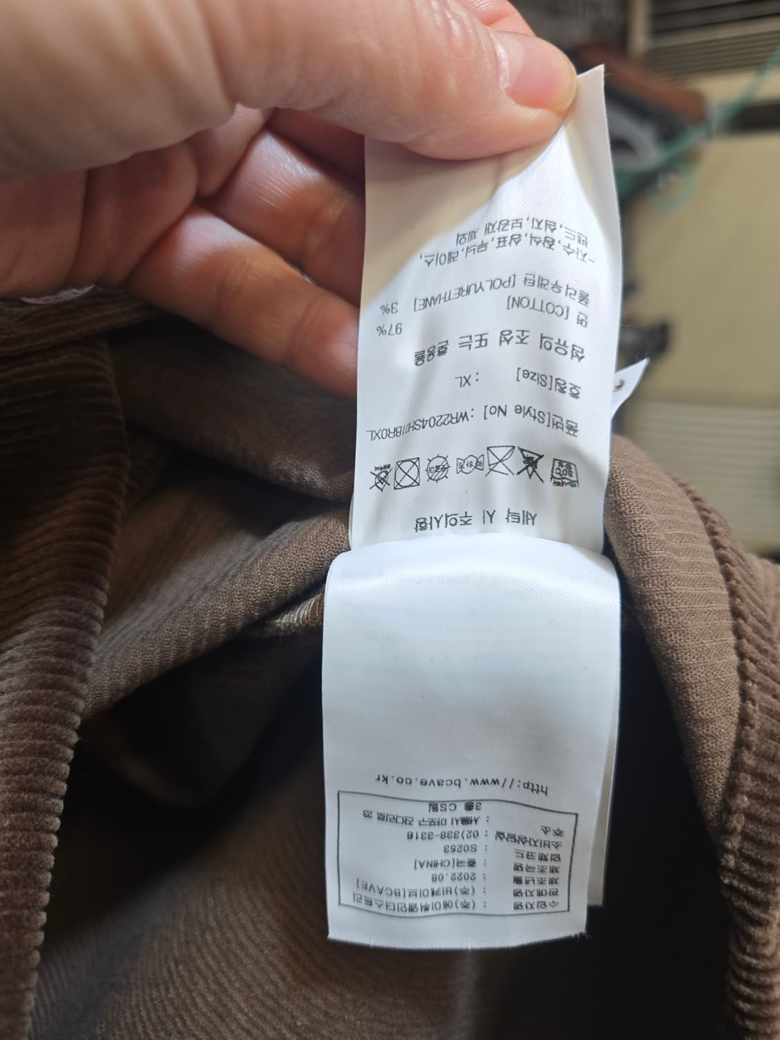 랭글러 코듀로이 브라운셔츠 상품이미지8