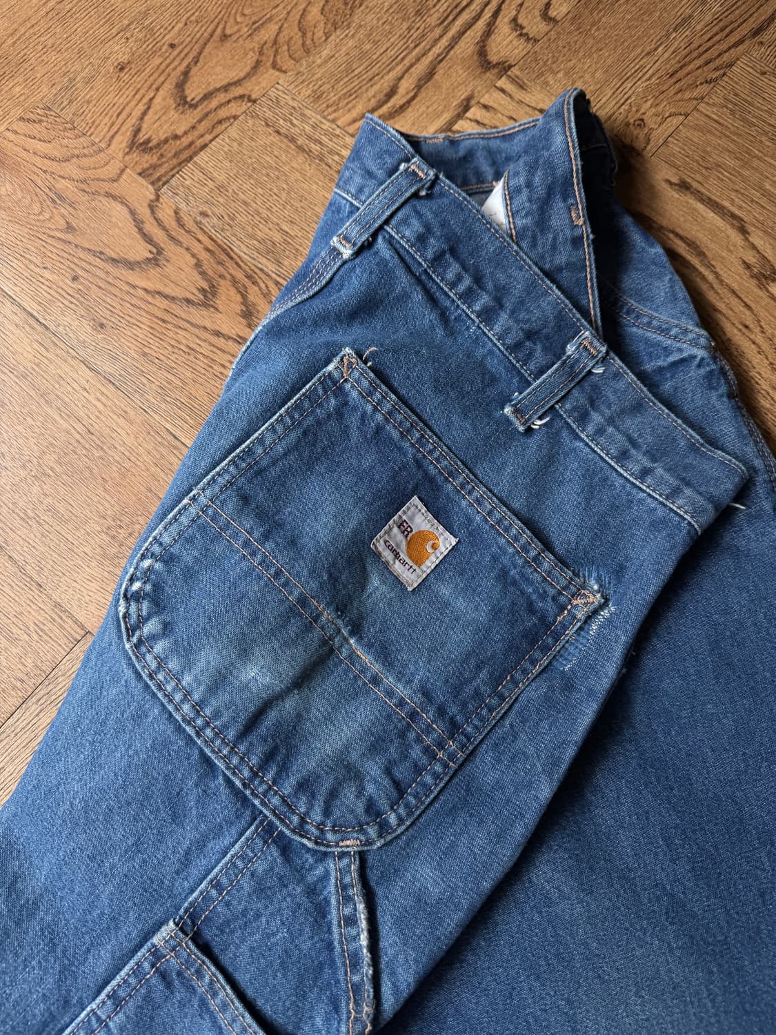 [34]칼하트FR USA 빈티지 워싱 싱글니 카펜터 워크 데님 팬츠 상품이미지4