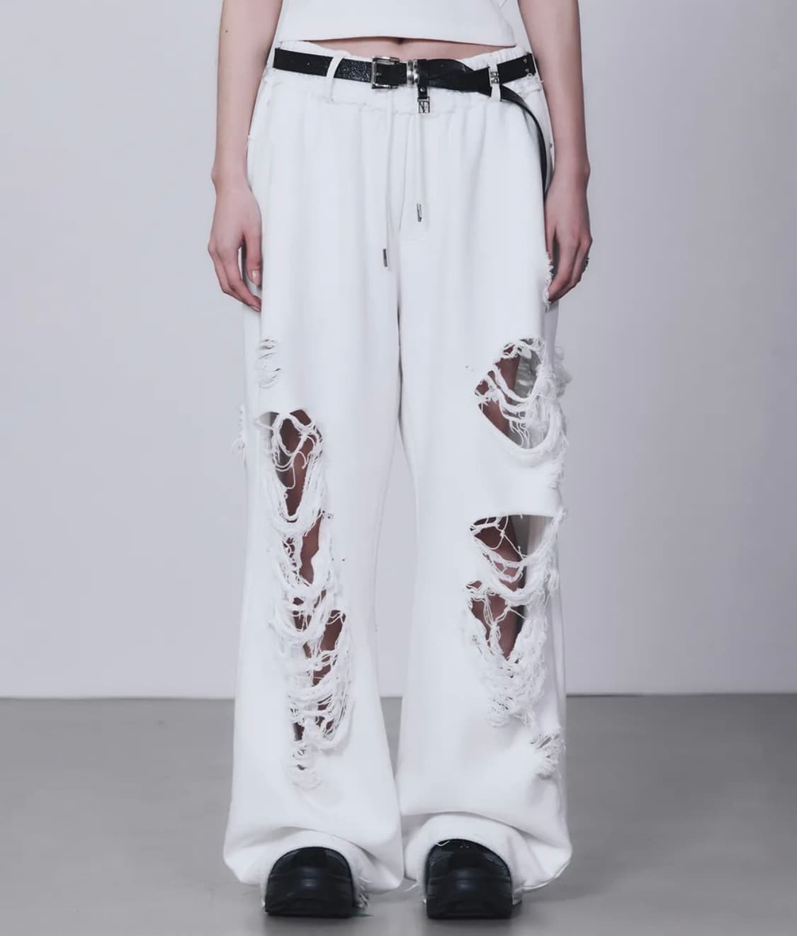 트리밍버드 Damage wide sweatpants 상품이미지5