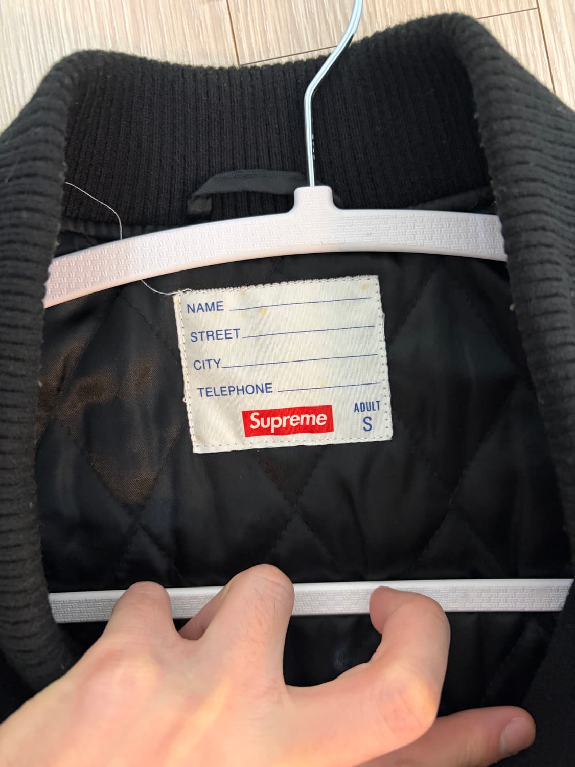 Supreme 18AW 모션로고 바시티자켓 상품이미지3