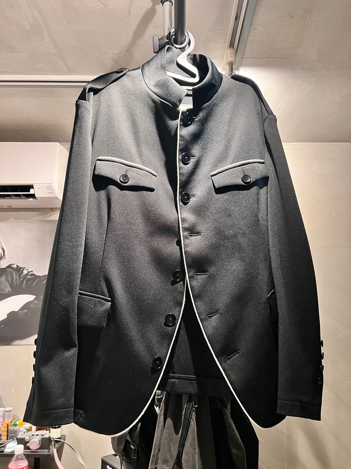 요지야마모토 groundy / 파이핑 밀리터리 자켓 상품이미지2