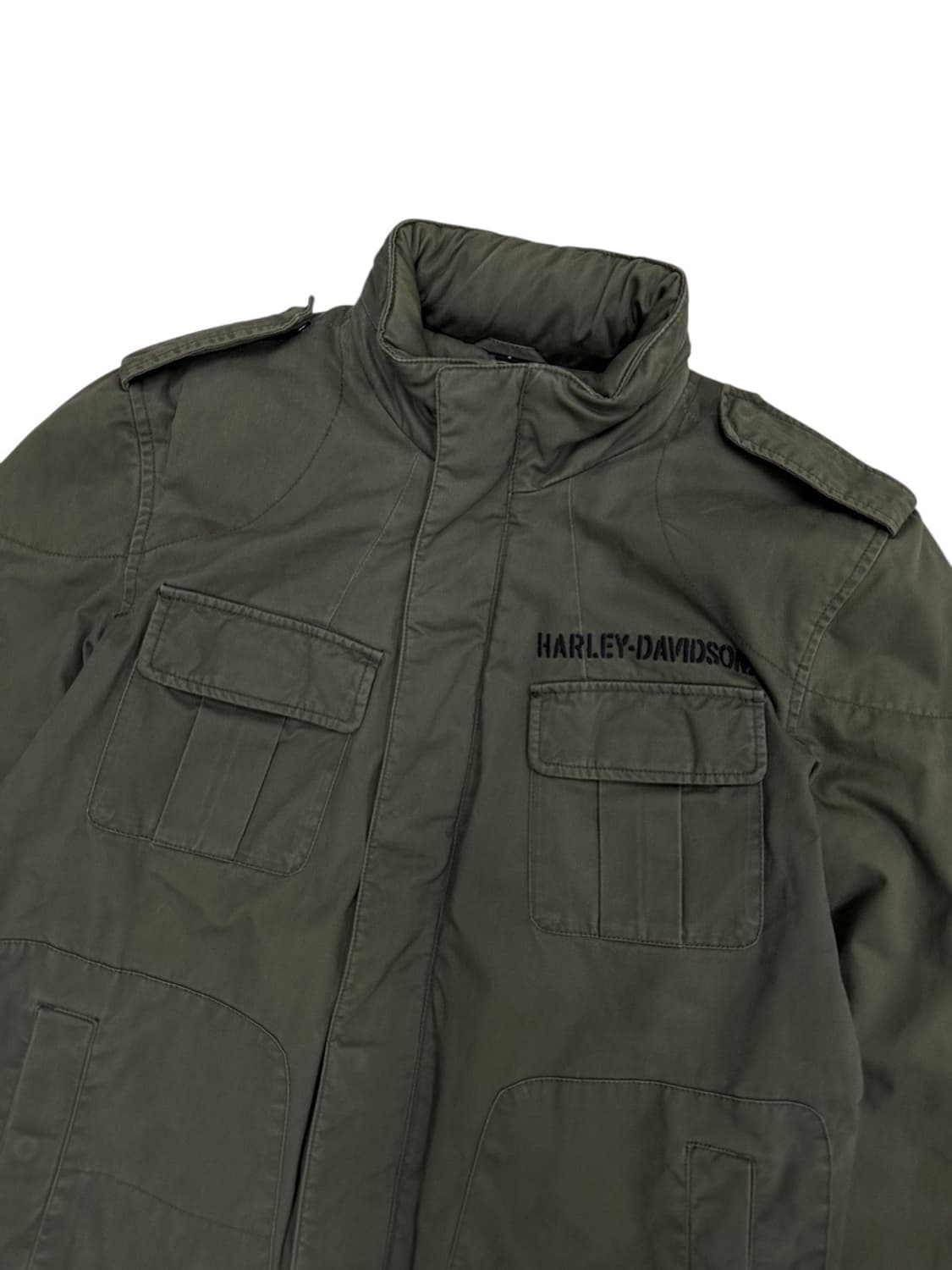 00s 할리데이비슨 밀리터리 자켓 카키 (S~L) 상품이미지5