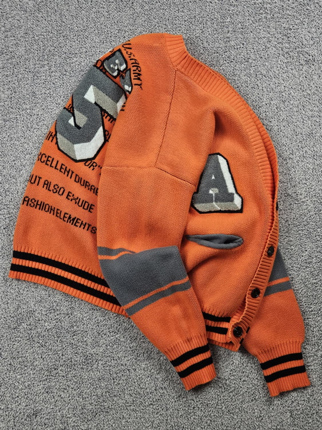 아비렉스 패칭 AVX 바시티 니트 가디건 ( M ) / 10498 상품이미지5