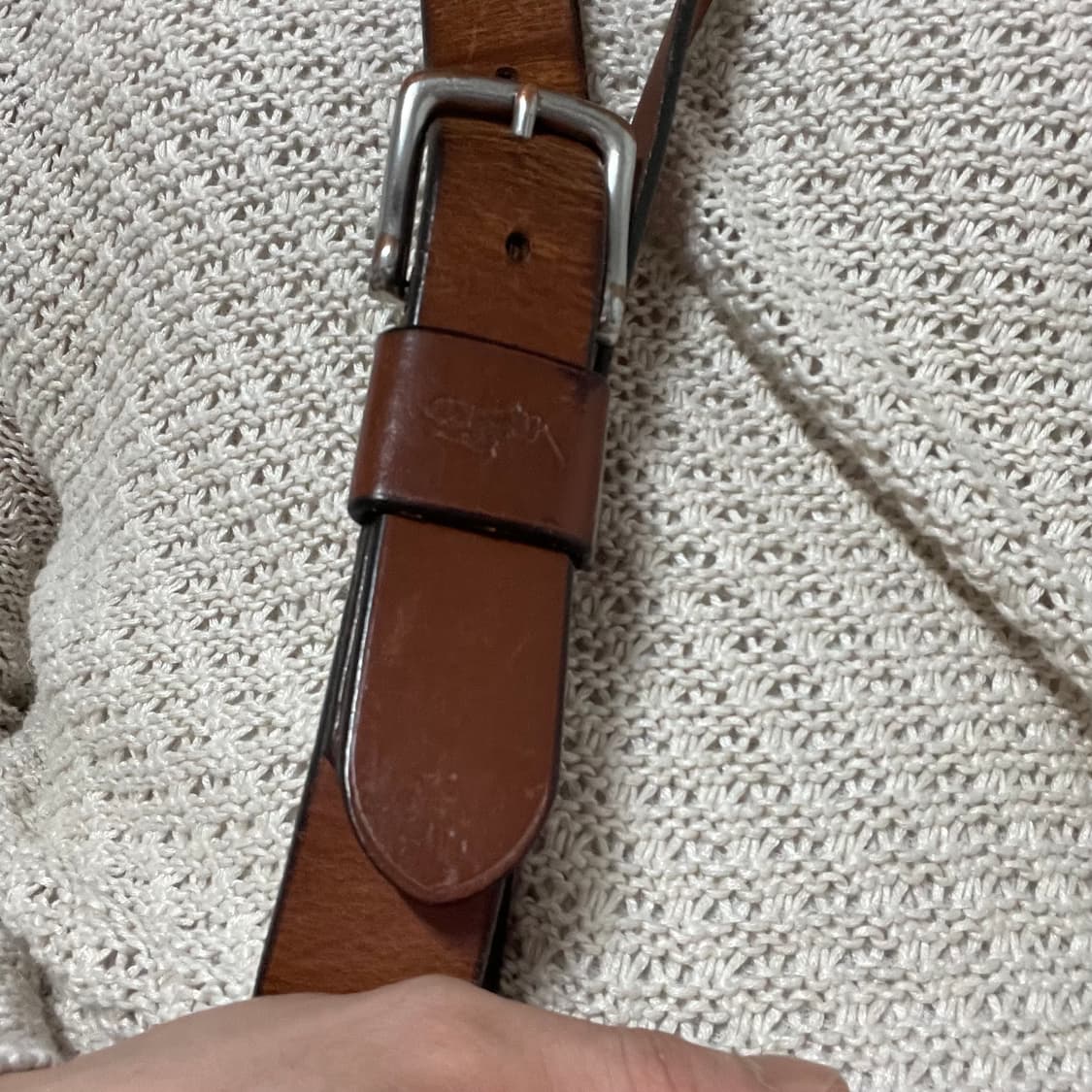 POLO RALPH LAUREN LEATHER BELT 상품이미지3