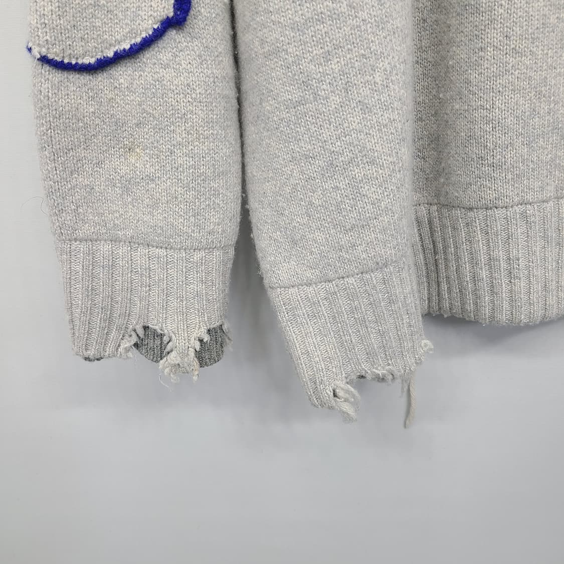 자라 x 아더에러 오버사이즈 울 스웨터 그레이 L-XL 상품이미지3