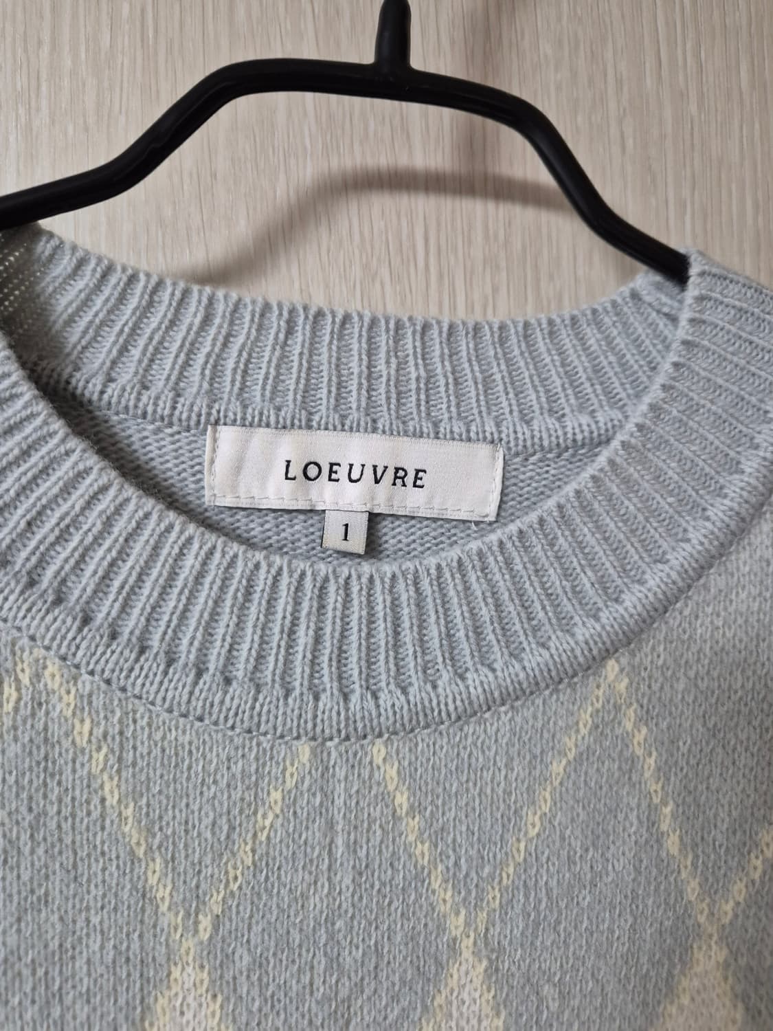 루에브르 아가일 풀오버 니트 스웨터 1 상품이미지5