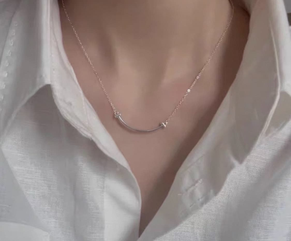 티파니앤코 스마일 팬던트 목걸이 실버 상품이미지6