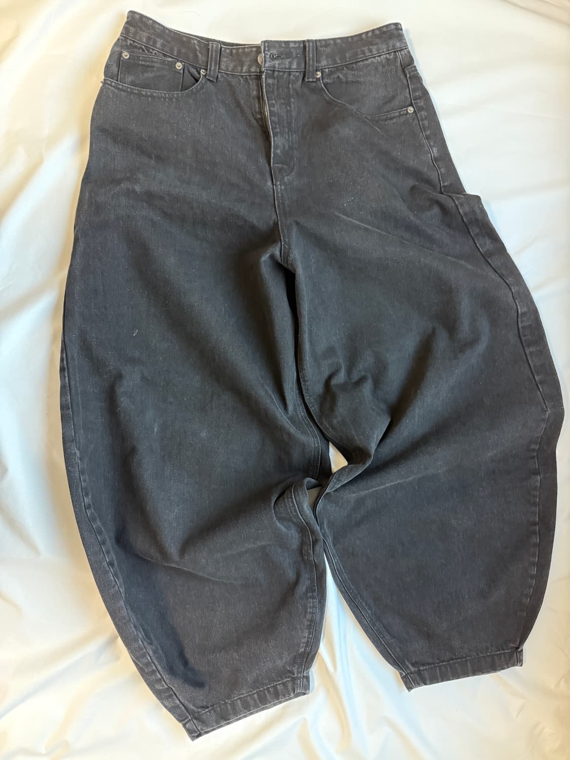 이스트서비스샵 벌룬 데님 팬츠 블랙 (50) 상품이미지2