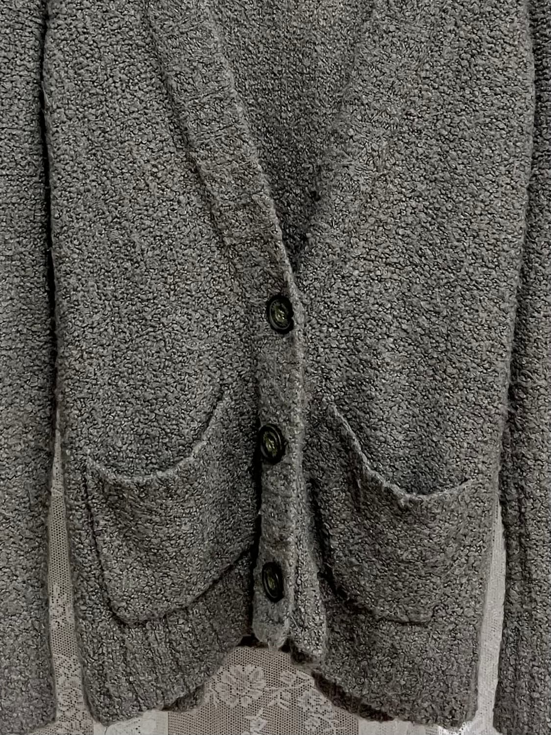 M) 아베크롬비 여성 부클 가디건 그레이 상품이미지3