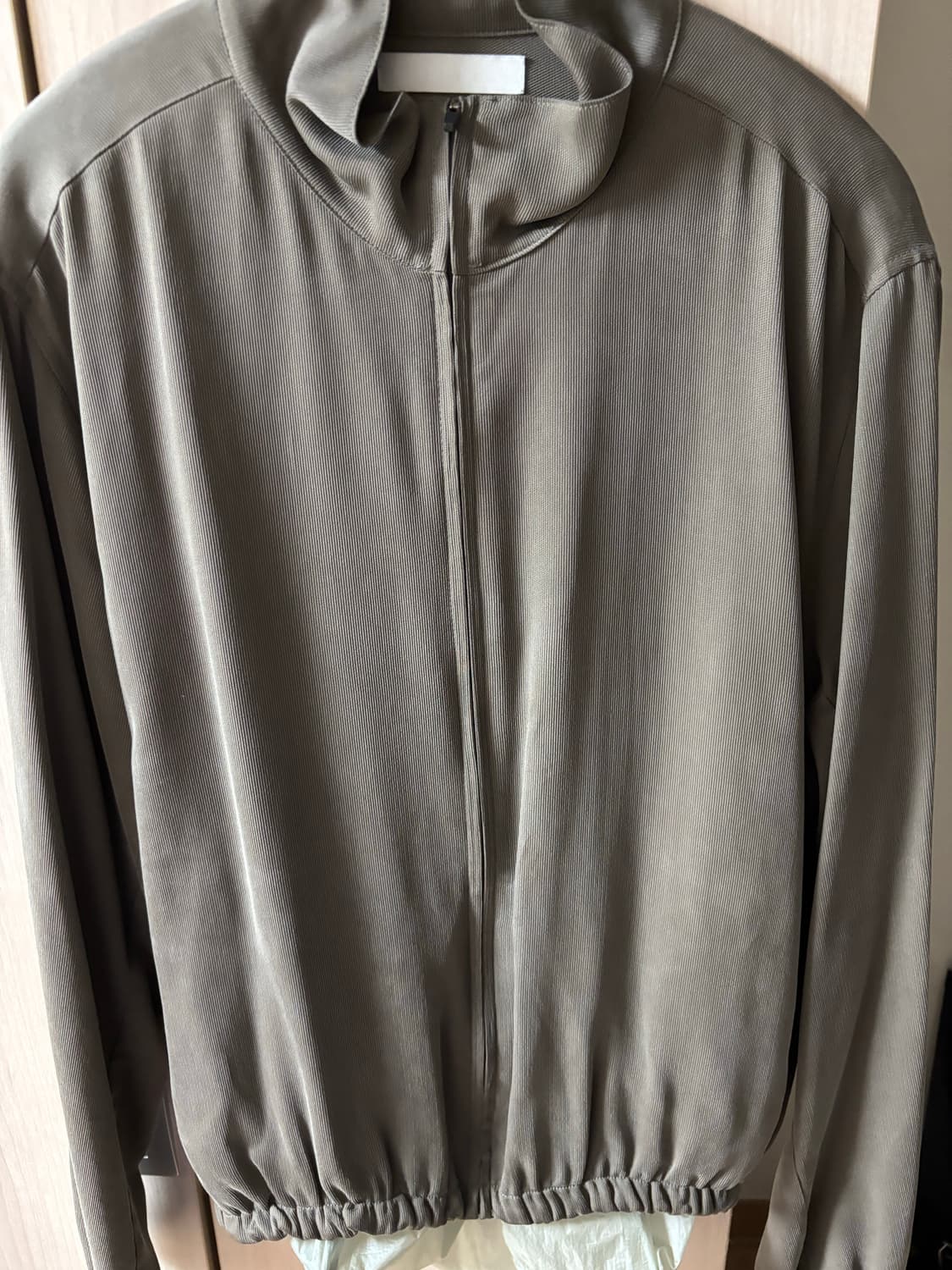 Tailored cupra zip-up (brown) 상품이미지2